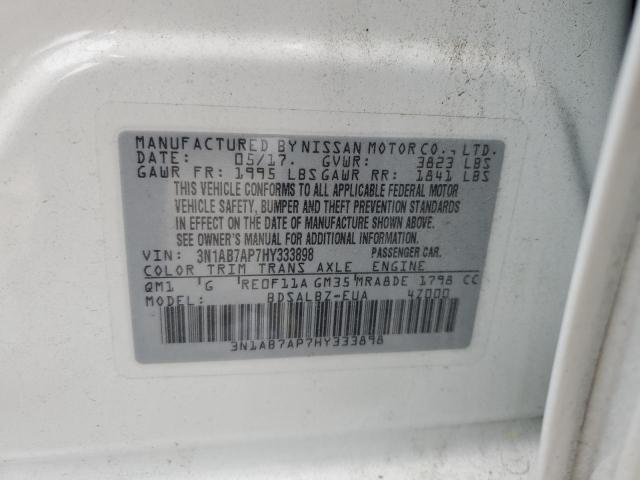 Photo 11 VIN: 3N1AB7AP7HY333898 - NISSAN SENTRA 