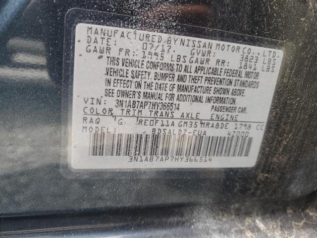 Photo 12 VIN: 3N1AB7AP7HY366514 - NISSAN SENTRA S 