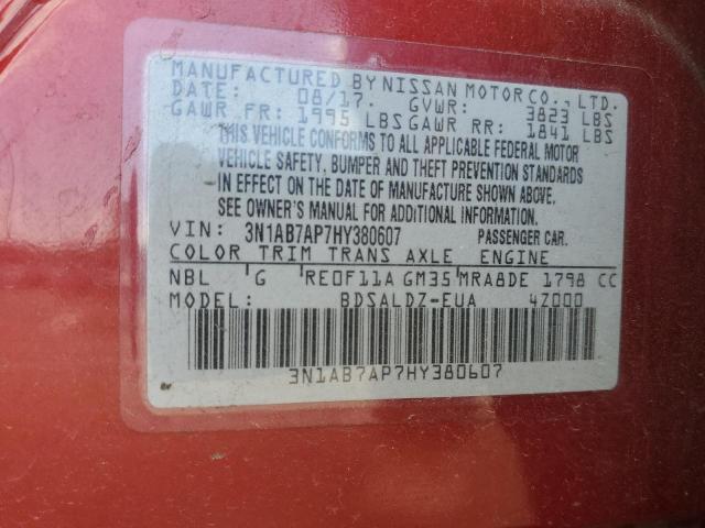 Photo 11 VIN: 3N1AB7AP7HY380607 - NISSAN SENTRA S 