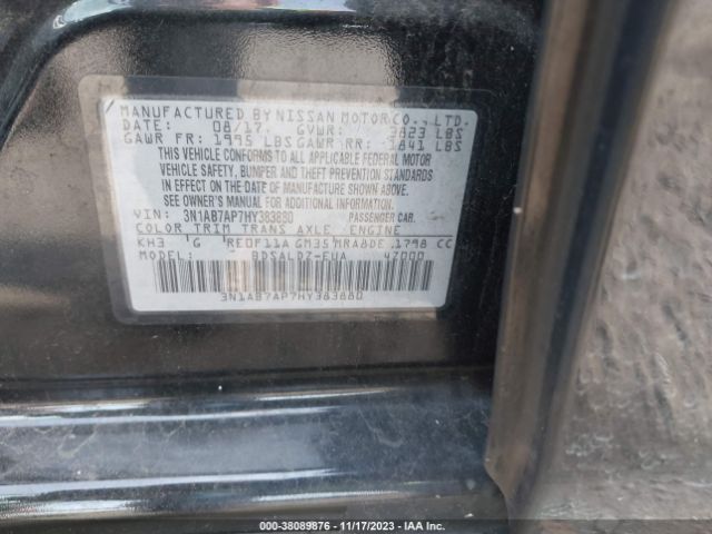 Photo 8 VIN: 3N1AB7AP7HY383880 - NISSAN SENTRA 