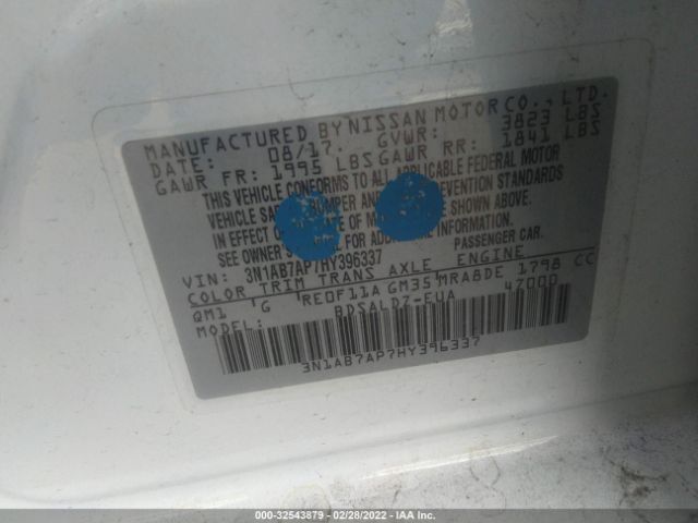 Photo 8 VIN: 3N1AB7AP7HY396337 - NISSAN SENTRA 