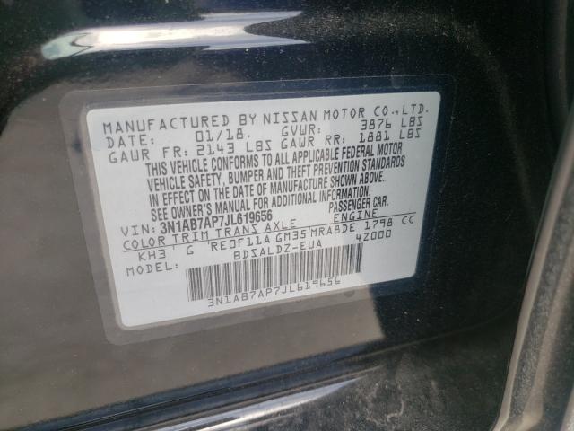 Photo 9 VIN: 3N1AB7AP7JL619656 - NISSAN SENTRA S 