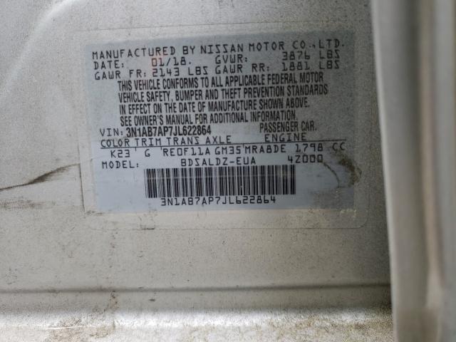 Photo 9 VIN: 3N1AB7AP7JL622864 - NISSAN SENTRA S 