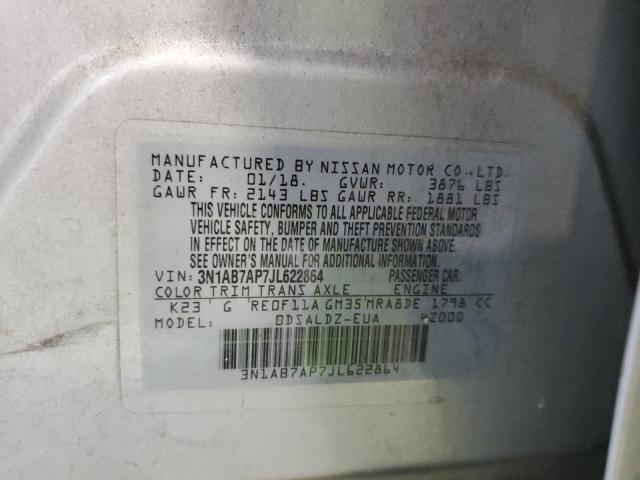 Photo 11 VIN: 3N1AB7AP7JL622864 - NISSAN SENTRA S 