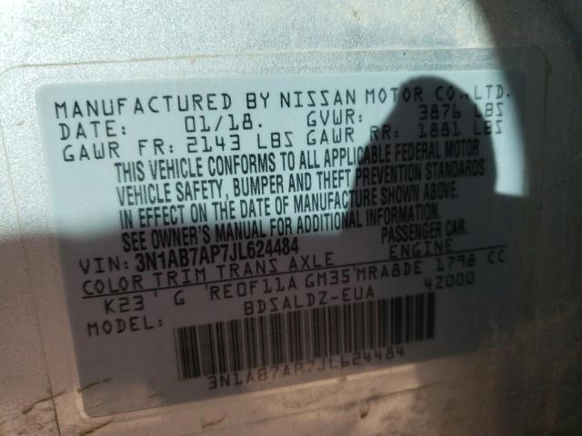 Photo 11 VIN: 3N1AB7AP7JL624484 - NISSAN SENTRA 