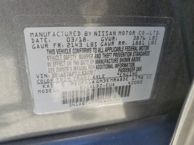 Photo 12 VIN: 3N1AB7AP7JL634707 - NISSAN SENTRA S 