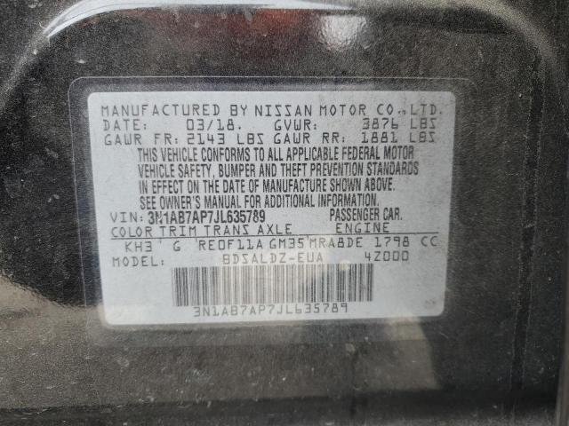 Photo 12 VIN: 3N1AB7AP7JL635789 - NISSAN SENTRA S 