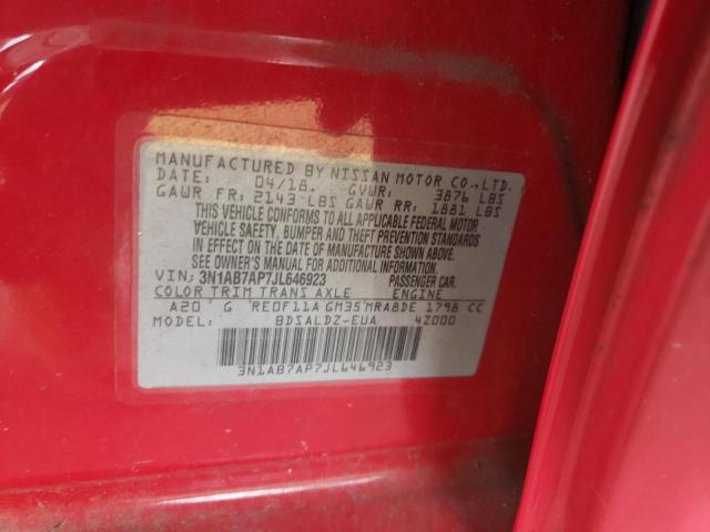 Photo 11 VIN: 3N1AB7AP7JL646923 - NISSAN SENTRA S 