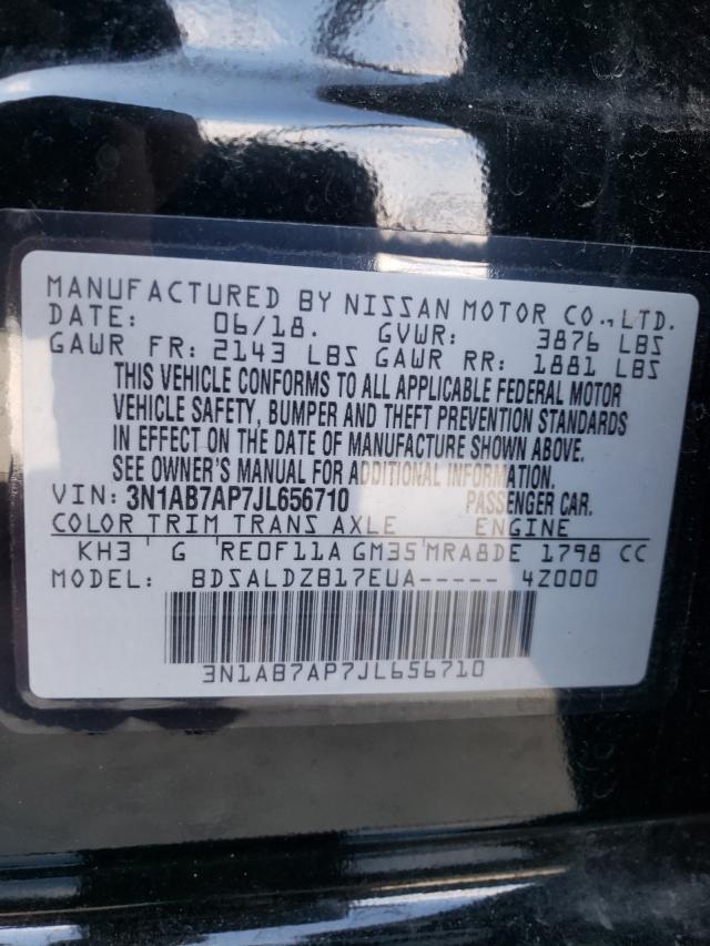 Photo 9 VIN: 3N1AB7AP7JL656710 - NISSAN SENTRA S 