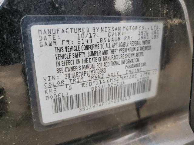 Photo 11 VIN: 3N1AB7AP7JY209863 - NISSAN SENTRA 