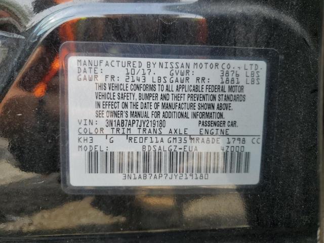 Photo 11 VIN: 3N1AB7AP7JY219180 - NISSAN SENTRA S 