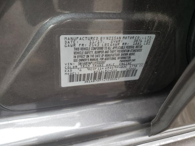 Photo 8 VIN: 3N1AB7AP7JY232267 - NISSAN SENTRA S 