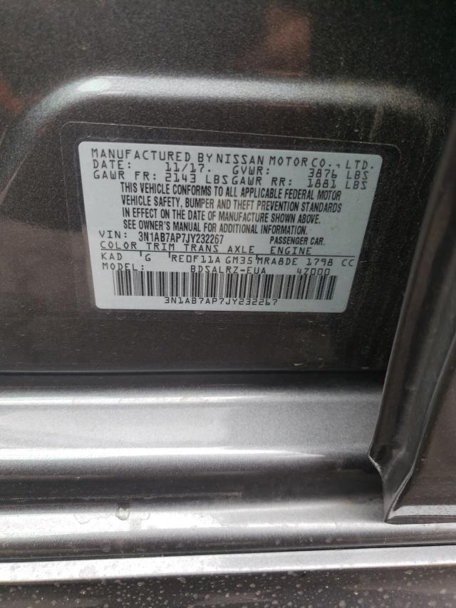 Photo 9 VIN: 3N1AB7AP7JY232267 - NISSAN SENTRA S 