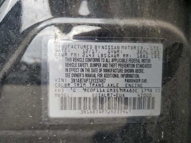 Photo 11 VIN: 3N1AB7AP7JY237467 - NISSAN SENTRA 