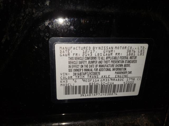 Photo 9 VIN: 3N1AB7AP7JY238876 - NISSAN SENTRA S 