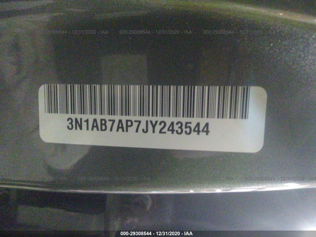 Photo 8 VIN: 3N1AB7AP7JY243544 - NISSAN SENTRA 