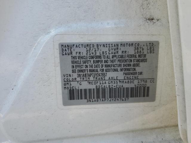 Photo 12 VIN: 3N1AB7AP7JY247657 - NISSAN SENTRA 