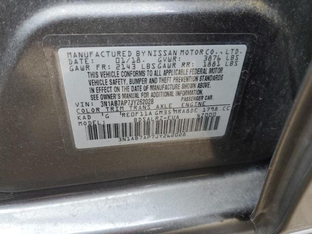 Photo 12 VIN: 3N1AB7AP7JY262028 - NISSAN SENTRA 