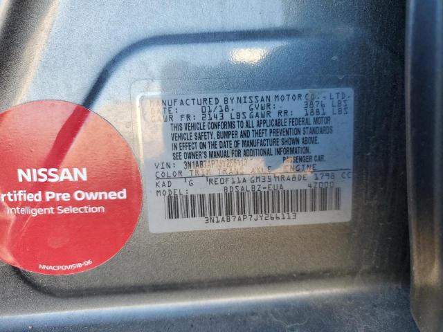 Photo 11 VIN: 3N1AB7AP7JY266113 - NISSAN SENTRA S 