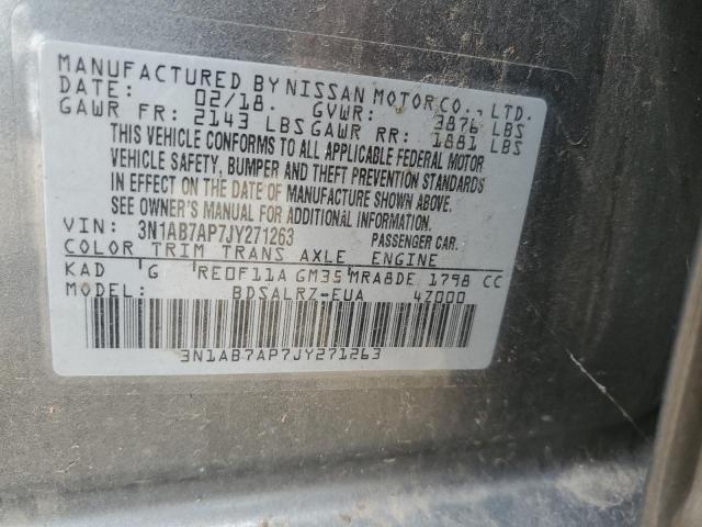 Photo 11 VIN: 3N1AB7AP7JY271263 - NISSAN SENTRA S 