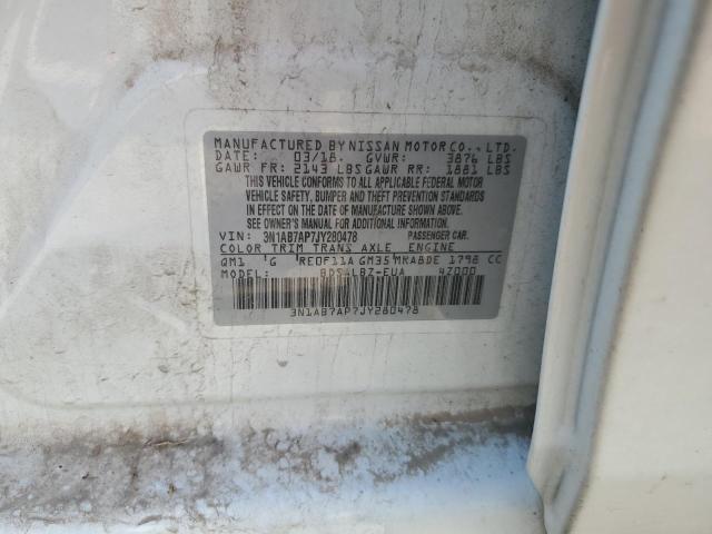 Photo 12 VIN: 3N1AB7AP7JY280478 - NISSAN SENTRA S 