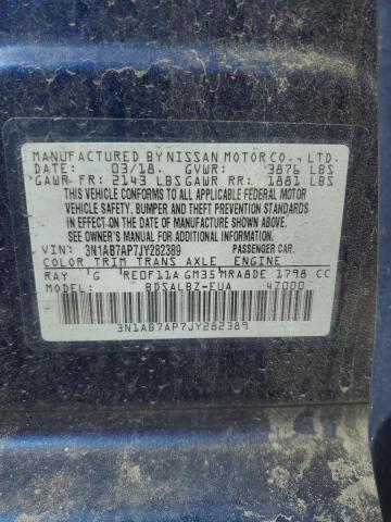 Photo 11 VIN: 3N1AB7AP7JY282389 - NISSAN SENTRA S 