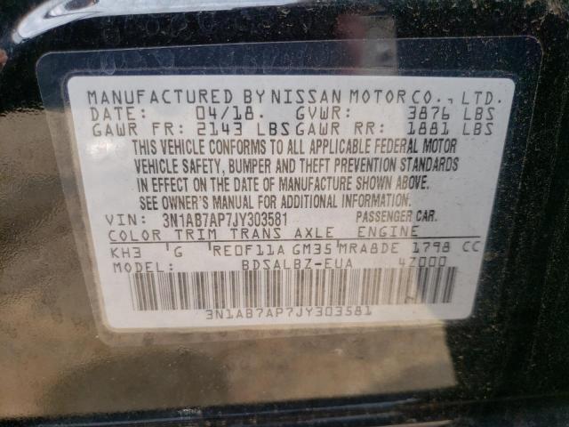 Photo 11 VIN: 3N1AB7AP7JY303581 - NISSAN SENTRA S 