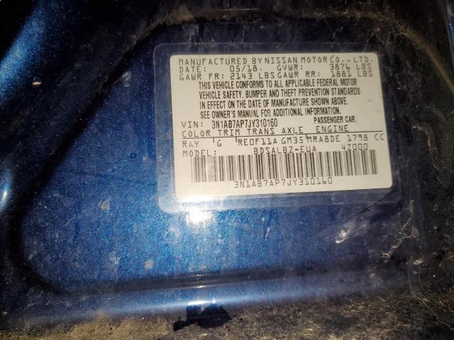 Photo 11 VIN: 3N1AB7AP7JY310160 - NISSAN SENTRA 