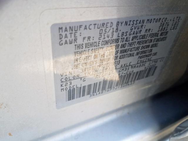 Photo 9 VIN: 3N1AB7AP7JY310613 - NISSAN SENTRA 