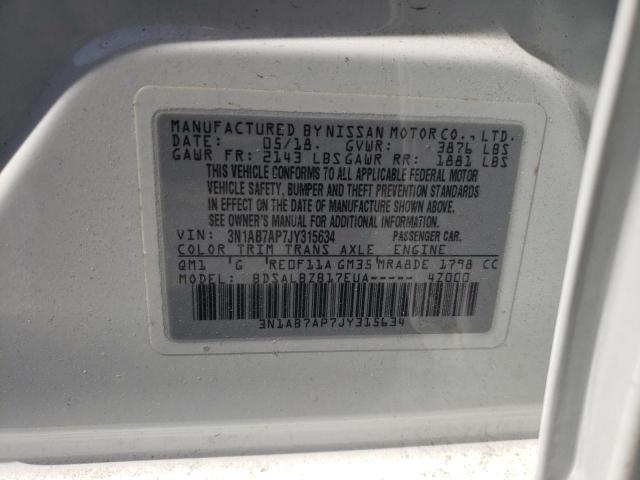 Photo 11 VIN: 3N1AB7AP7JY315634 - NISSAN SENTRA S 