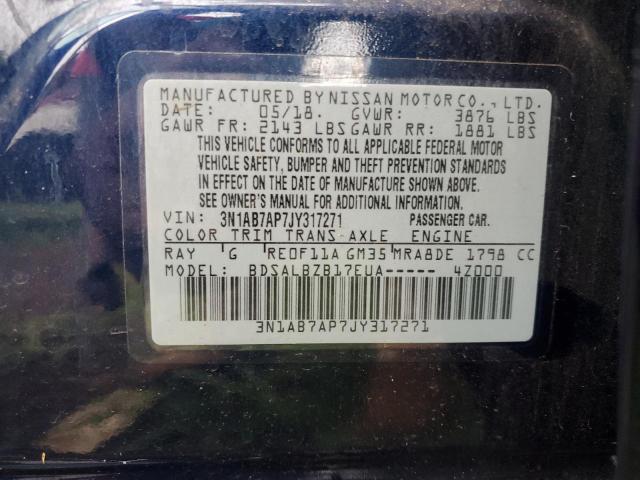 Photo 12 VIN: 3N1AB7AP7JY317271 - NISSAN SENTRA 