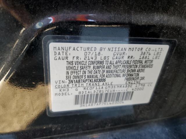 Photo 9 VIN: 3N1AB7AP7KL603006 - NISSAN SENTRA S 