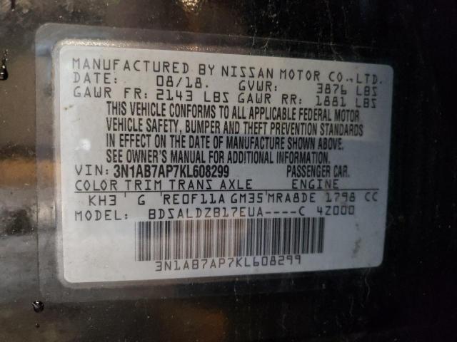 Photo 11 VIN: 3N1AB7AP7KL608299 - NISSAN SENTRA S 