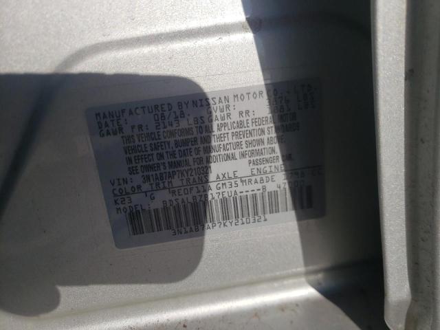 Photo 9 VIN: 3N1AB7AP7KY210321 - NISSAN SENTRA S 