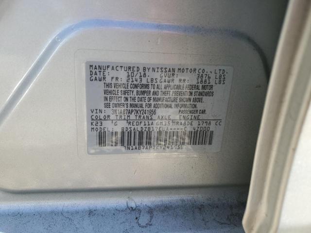 Photo 11 VIN: 3N1AB7AP7KY241956 - NISSAN SENTRA 