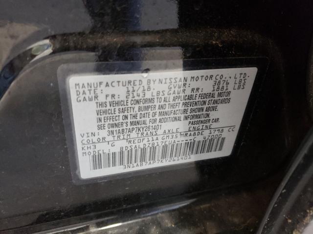 Photo 9 VIN: 3N1AB7AP7KY261401 - NISSAN SENTRA S 