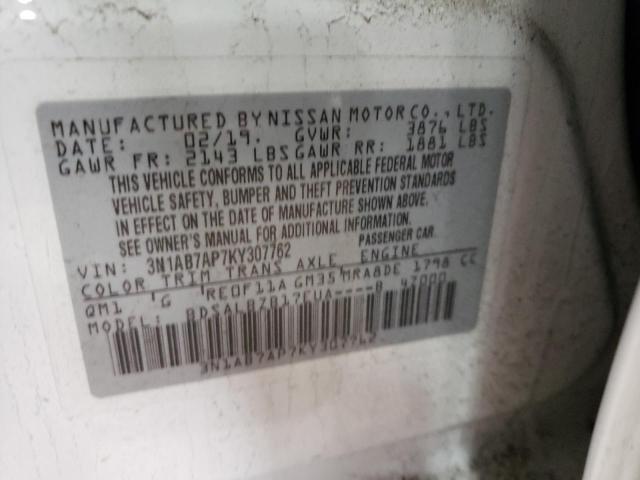 Photo 12 VIN: 3N1AB7AP7KY307762 - NISSAN SENTRA S 