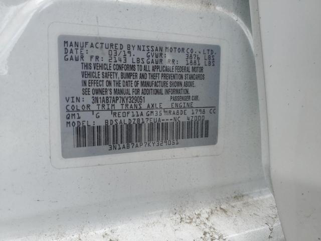 Photo 11 VIN: 3N1AB7AP7KY329051 - NISSAN SENTRA S 