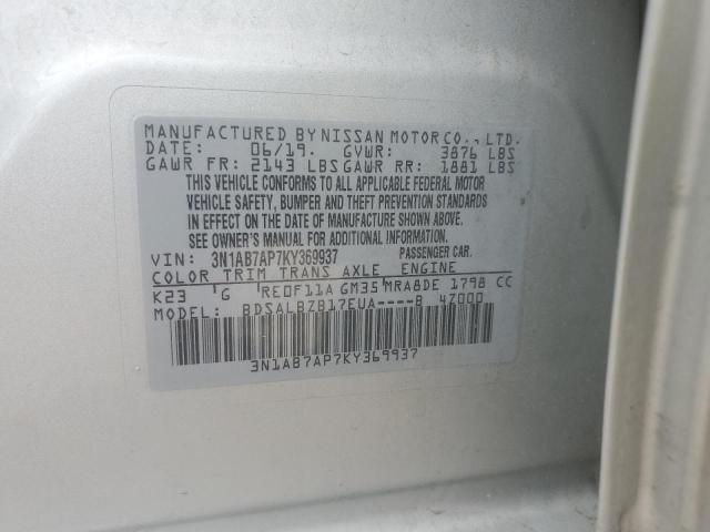 Photo 12 VIN: 3N1AB7AP7KY369937 - NISSAN SENTRA 