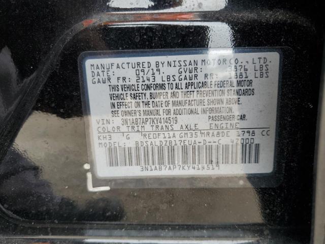 Photo 11 VIN: 3N1AB7AP7KY414519 - NISSAN SENTRA S 