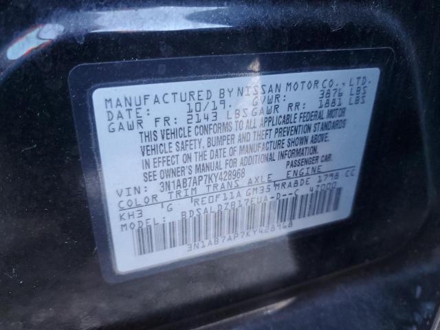 Photo 11 VIN: 3N1AB7AP7KY428968 - NISSAN SENTRA S 