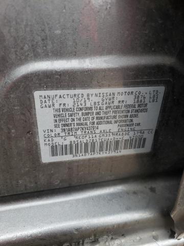 Photo 11 VIN: 3N1AB7AP7KY437914 - NISSAN SENTRA S 