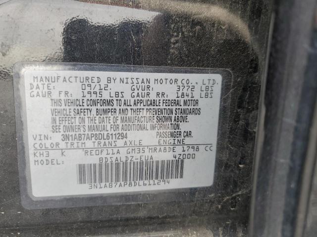 Photo 12 VIN: 3N1AB7AP8DL611294 - NISSAN SENTRA S 