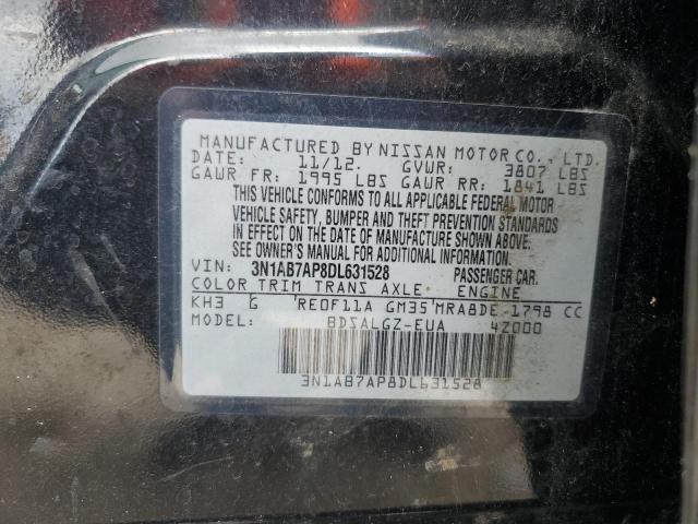 Photo 12 VIN: 3N1AB7AP8DL631528 - NISSAN SENTRA S 