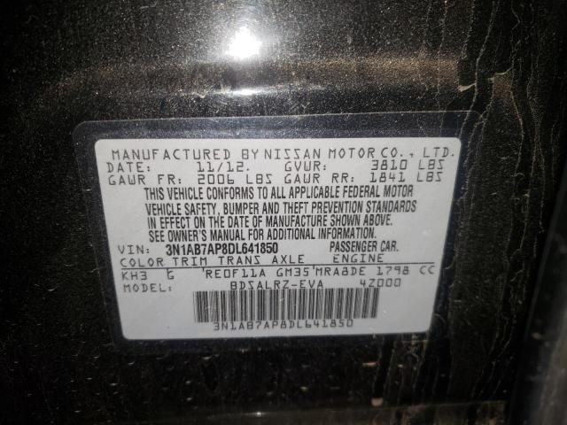 Photo 11 VIN: 3N1AB7AP8DL641850 - NISSAN SENTRA S 