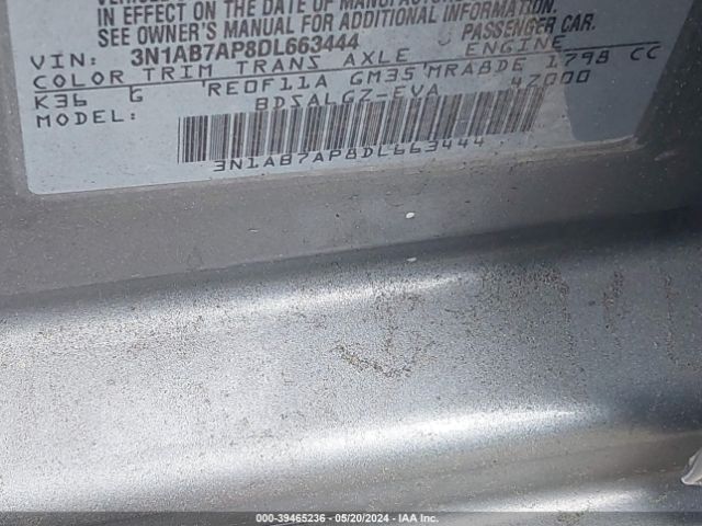 Photo 8 VIN: 3N1AB7AP8DL663444 - NISSAN SENTRA 