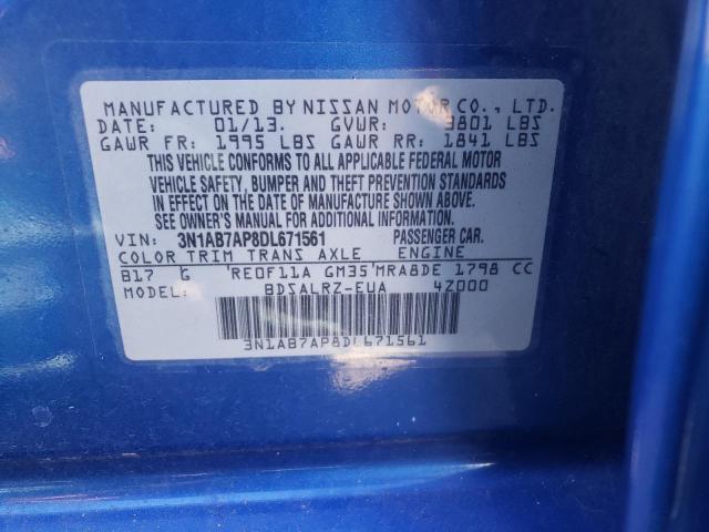 Photo 9 VIN: 3N1AB7AP8DL671561 - NISSAN SENTRA S 