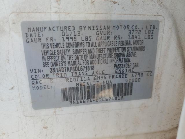 Photo 12 VIN: 3N1AB7AP8DL671818 - NISSAN SENTRA S 