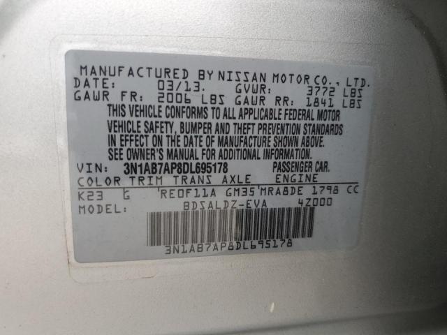 Photo 11 VIN: 3N1AB7AP8DL695178 - NISSAN SENTRA S 