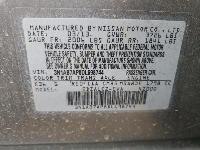 Photo 12 VIN: 3N1AB7AP8DL698744 - NISSAN SENTRA S 